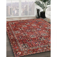 Traditional Orange Salmon Pink Persian Rug, tr4621