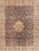Traditional Brown Medallion Rug, tr4625