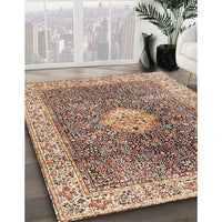 Traditional Brown Medallion Rug, tr4625