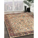 Machine Washable Traditional Sienna Brown Rug in a Family Room, wshtr4626