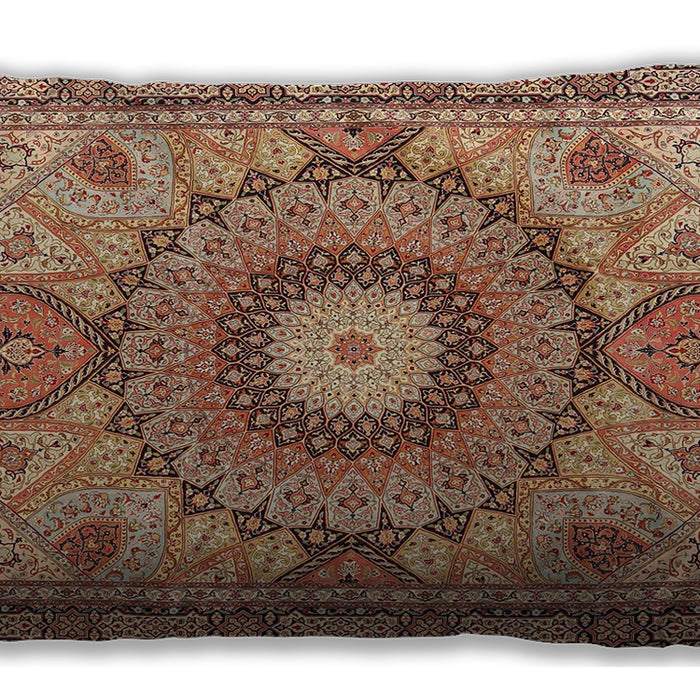 Traditional Classic Rectangular Sandy Brown Lumbar Throw Pillow, 13 inch by 19 inch, lbtr4629