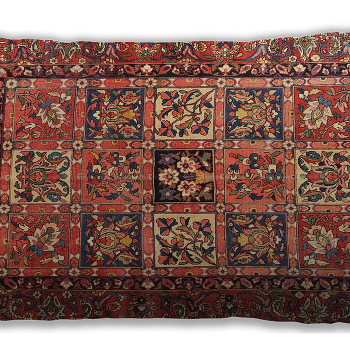 Traditional Classic Rectangular Tomato Red Lumbar Throw Pillow, 13 inch by 19 inch, lbtr4632