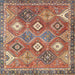 Square Traditional Camel Brown Persian Rug, tr4635