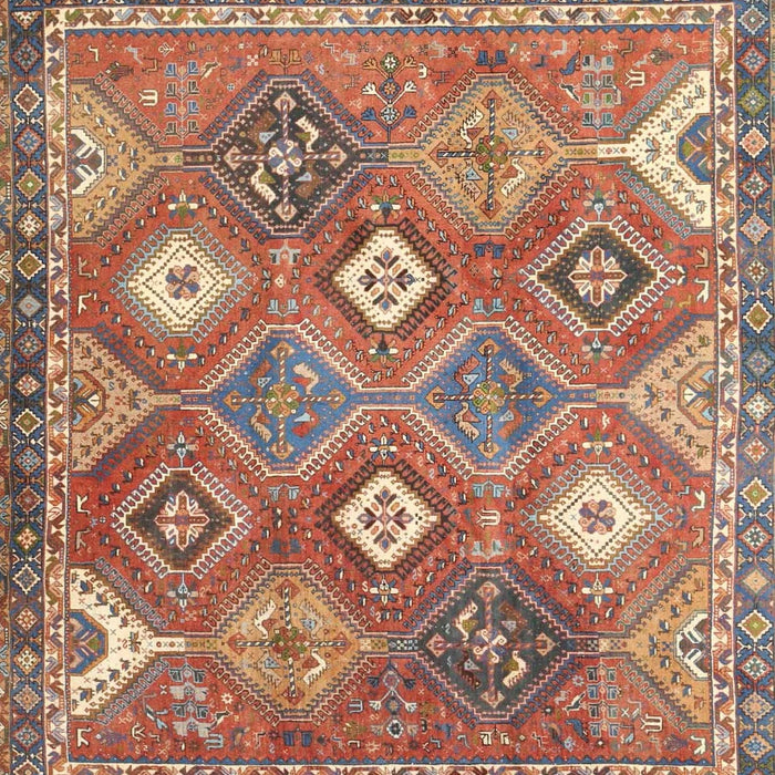 Machine Washable Traditional Camel Brown Rug, wshtr4635