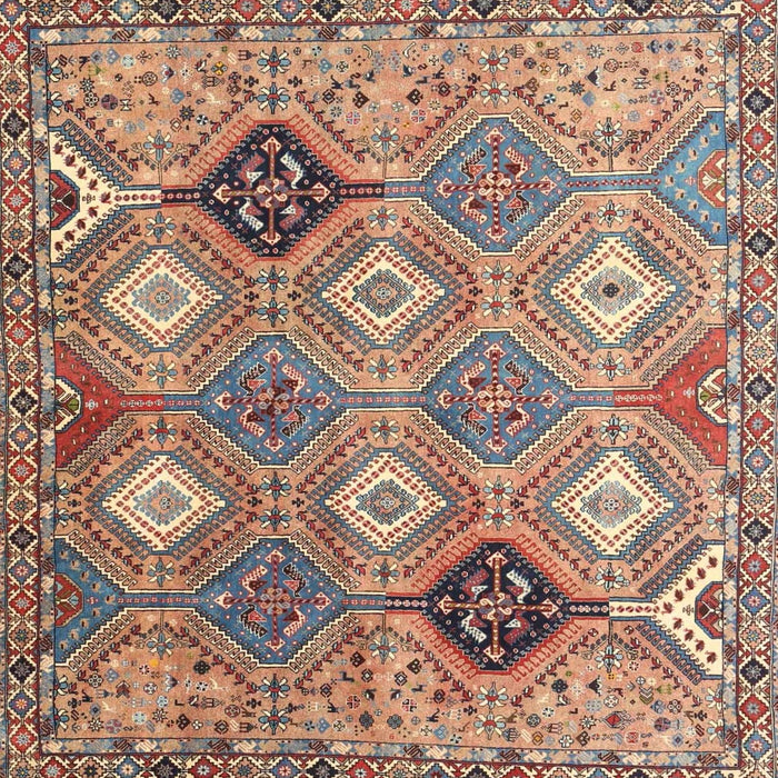 Machine Washable Traditional Chestnut Brown Rug, wshtr4636