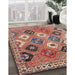 Traditional Brown Red Persian Rug in Family Room, tr4637