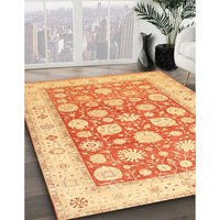 Traditional Chrome Gold Yellow Oriental Rug, tr4639