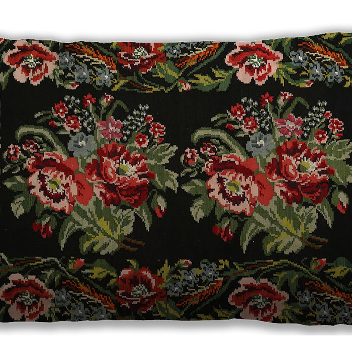 Traditional Classic Rectangular Red Lumbar Throw Pillow, 13 inch by 19 inch, lbtr463