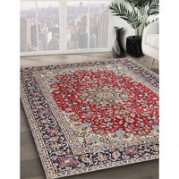 Traditional Tan Brown Medallion Rug, tr4641