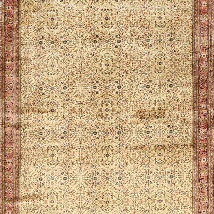 Machine Washable Traditional Chocolate Brown Rug, wshtr4642