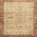 Square Traditional Chocolate Brown Oriental Rug, tr4642
