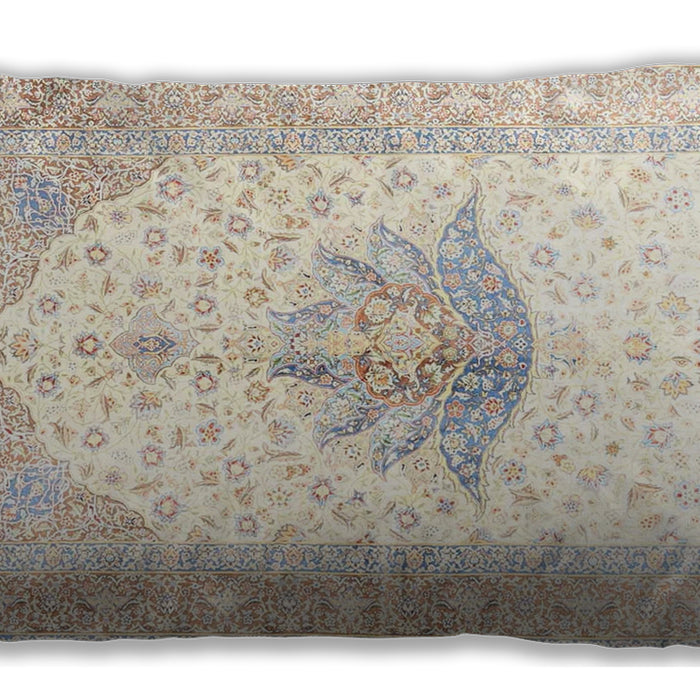 Traditional Classic Rectangular Tan Brown Lumbar Throw Pillow, 13 inch by 19 inch, lbtr4644