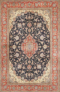 Machine Washable Traditional Brown Rug, wshtr4645