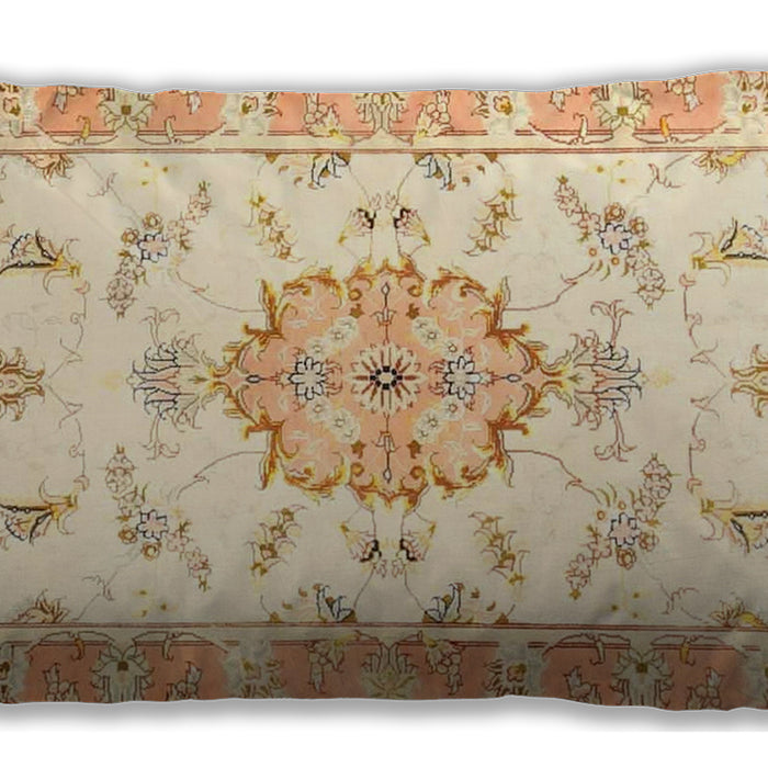 Traditional Classic Rectangular Golden Blonde Gold Lumbar Throw Pillow, 13 inch by 19 inch, lbtr4646