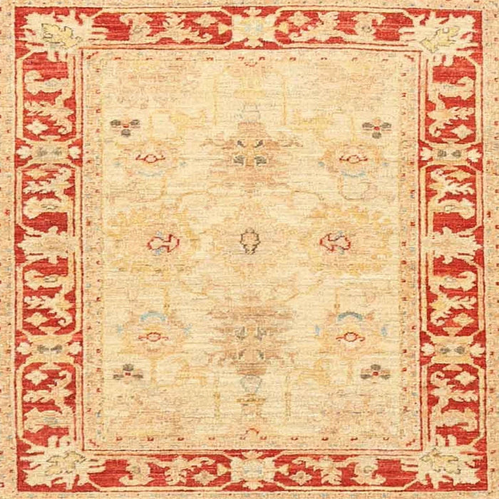 Round Machine Washable Traditional Indian Saffron Orange Rug, wshtr4647