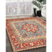 Machine Washable Traditional Red Rug in a Family Room, wshtr4649