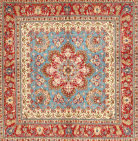 Machine Washable Traditional Red Rug, wshtr4649