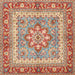 Square Traditional Red Persian Rug, tr4649