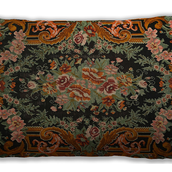 Traditional Classic Rectangular Red Lumbar Throw Pillow, 13 inch by 19 inch, lbtr464