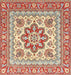 Machine Washable Traditional Brown Rug, wshtr4650