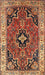 Traditional Fire Brick Red Oriental Rug, tr4651