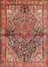 Traditional Sunrise Orange Medallion Rug, tr4652