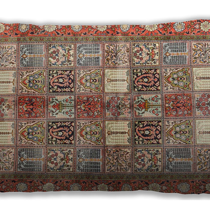 Traditional Classic Rectangular Chestnut Red Lumbar Throw Pillow, 13 inch by 19 inch, lbtr4653