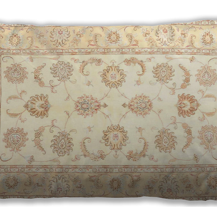 Traditional Classic Rectangular Golden Blonde Gold Lumbar Throw Pillow, 13 inch by 19 inch, lbtr4654