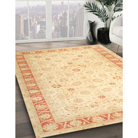 Traditional Brown Gold Oriental Rug, tr4655