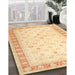 Traditional Brown Gold Oriental Rug in Family Room, tr4655