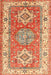 Traditional Red Geometric Rug, tr4656