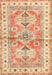 Traditional Orange Geometric Rug, tr4657