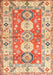 Traditional Red Geometric Rug, tr4658