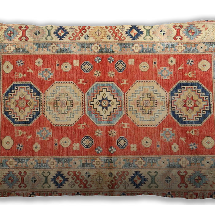 Traditional Classic Rectangular Red Lumbar Throw Pillow, 13 inch by 19 inch, lbtr4658