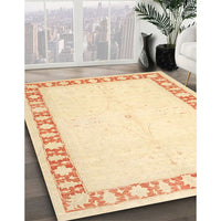 Traditional Sun Yellow Oriental Rug, tr4659