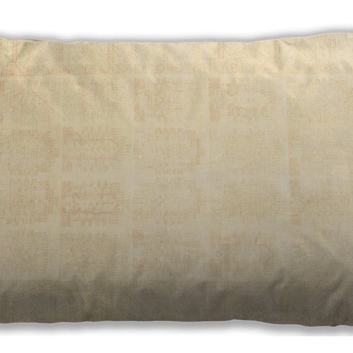 Traditional Classic Rectangular Khaki Gold Lumbar Throw Pillow, 13 inch by 19 inch, lbtr4660