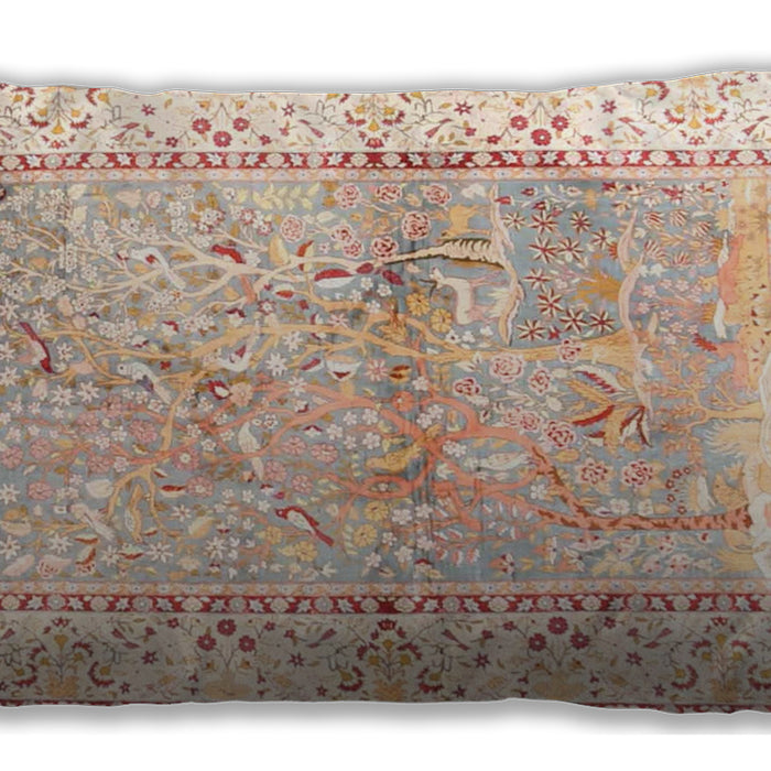 Traditional Classic Rectangular Tangerine Pink Lumbar Throw Pillow, 13 inch by 19 inch, lbtr4665