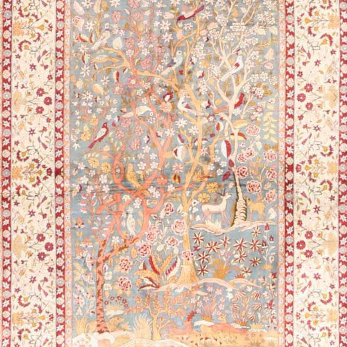 Traditional Tangerine Pink Animal Rug, tr4665
