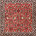 Square Traditional Red Oriental Rug, tr4667