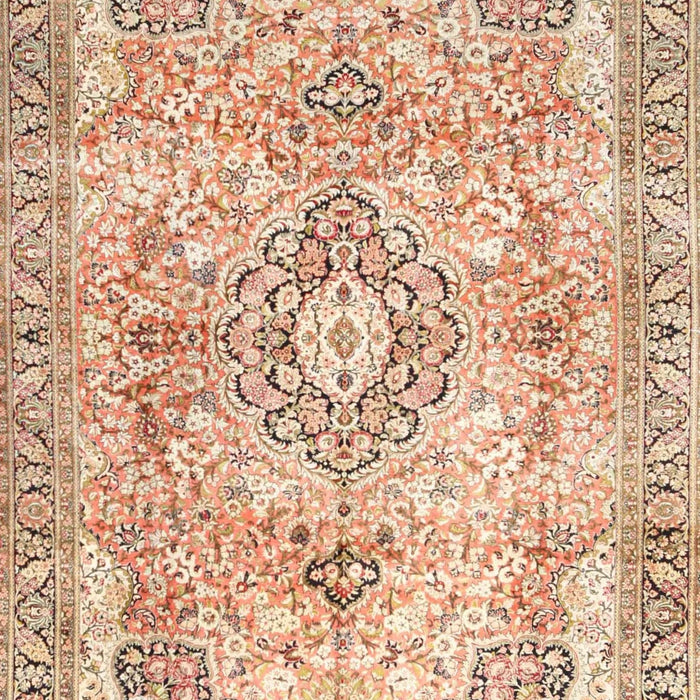 Traditional Chocolate Brown Medallion Rug, tr4668