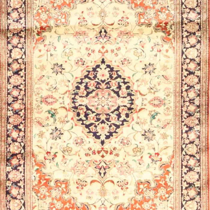 Traditional Sunrise Orange Medallion Rug, tr4669