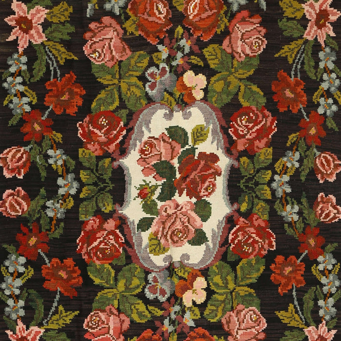 Traditional Brown Medallion Rug, tr466