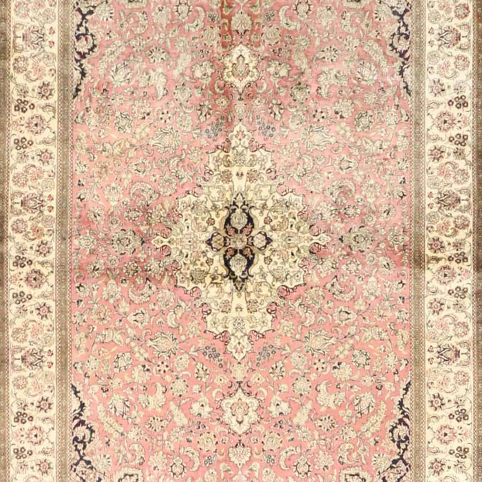 Traditional Khaki Gold Medallion Rug, tr4670