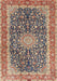 Traditional Chestnut Brown Medallion Rug, tr4671