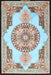 Traditional Light Steel Blue Persian Rug, tr4676