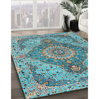 Traditional Gray Medallion Rug, tr4677