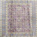 Square Traditional Pale Silver Gray Persian Rug, tr4678