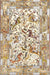 Machine Washable Traditional Gold Rug, wshtr4679