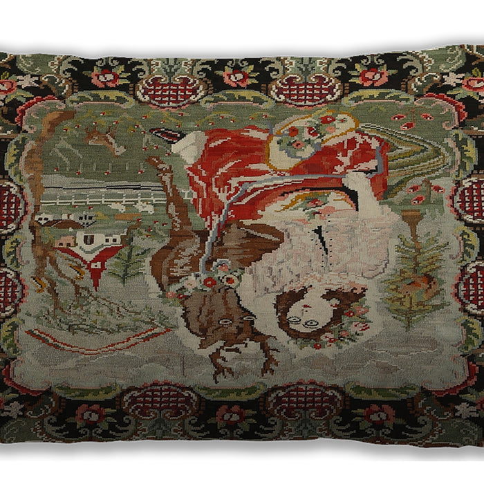 Traditional Classic Rectangular Brown Lumbar Throw Pillow, 13 inch by 19 inch, lbtr467