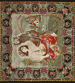 Machine Washable Traditional Brown Rug, wshtr467